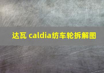 达瓦 caldia纺车轮拆解图